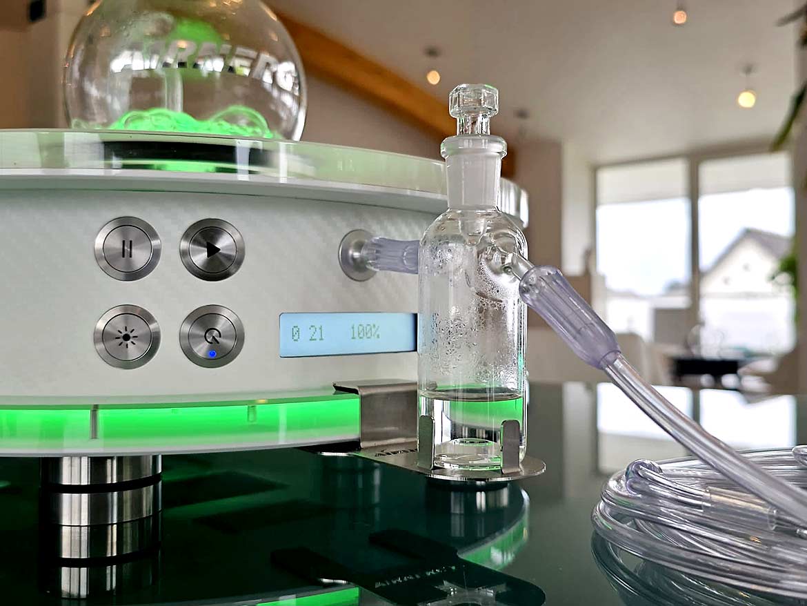 Kombination mit Aromatherapie und Farblicht in grün